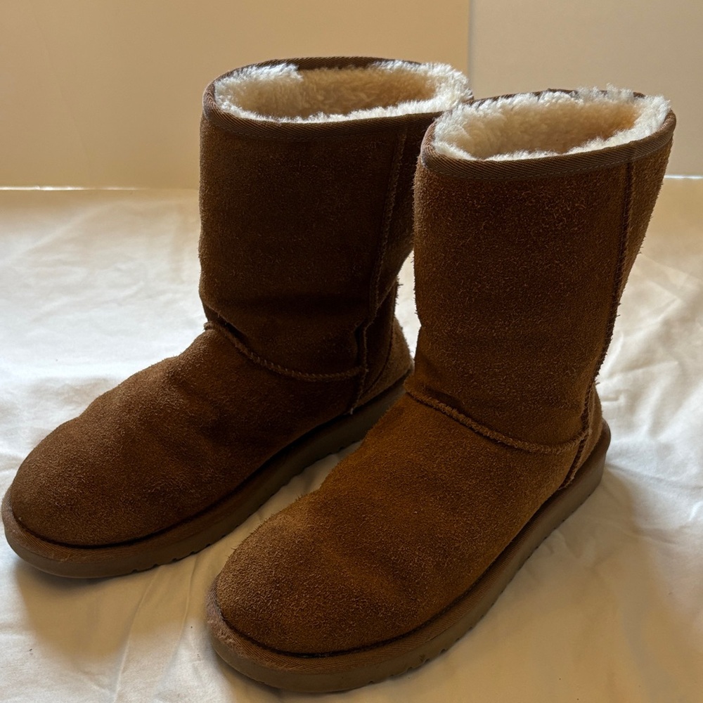Koolaburra by UGG Brown Suede Shearling Lined Boots Size 10 Cozy